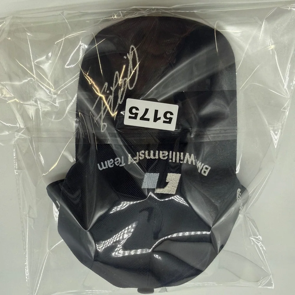 BMW WilliamsF1 Team Hat Navy Reuters G5 Embroidered Racing Cap Ralf Signature